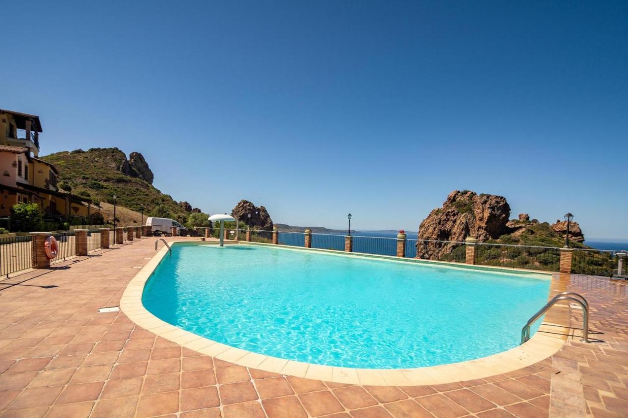 Villa L'Estasi Tanca Piras A Bordo Piscina Con Vista Mare Nebida Exterior foto