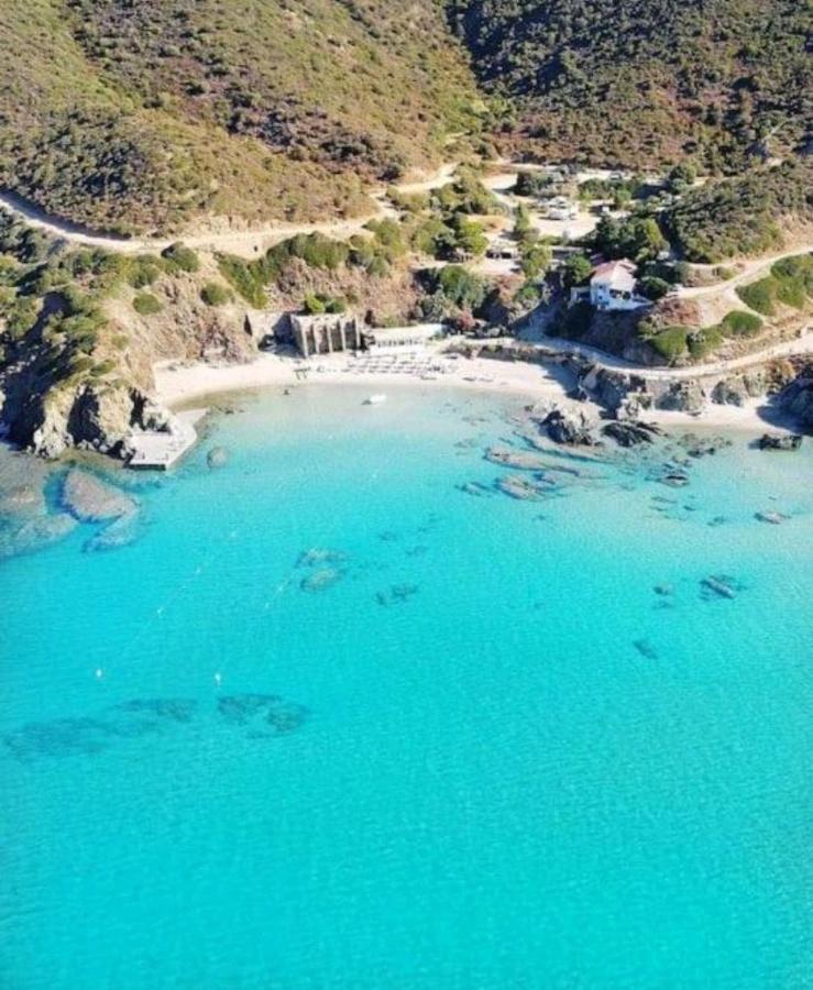 Villa L'Estasi Tanca Piras A Bordo Piscina Con Vista Mare Nebida Exterior foto
